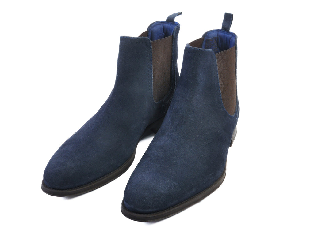 Ted Baker Navy Blue Suede Travics Chelsea Boots