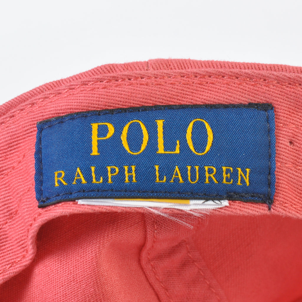 Polo Ralph Lauren Washed Red Cotton Baseball Cap