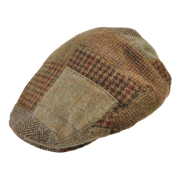 Polo Ralph Lauren Green Patchwork Tweed Flat Cap