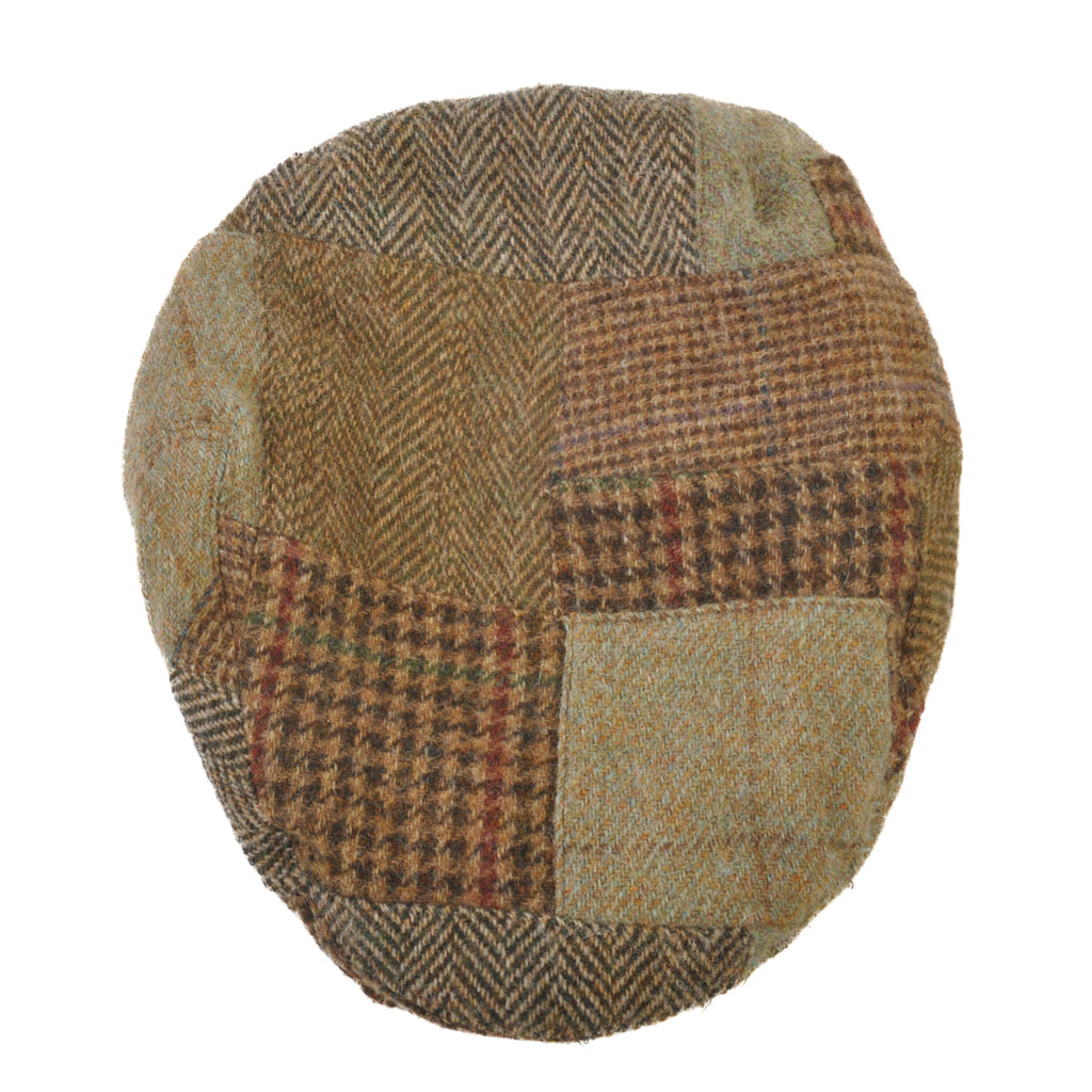 Polo Ralph Lauren Green Patchwork Tweed Flat Cap
