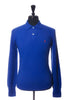 Polo Ralph Lauren Blue Lambswool Collared Knit