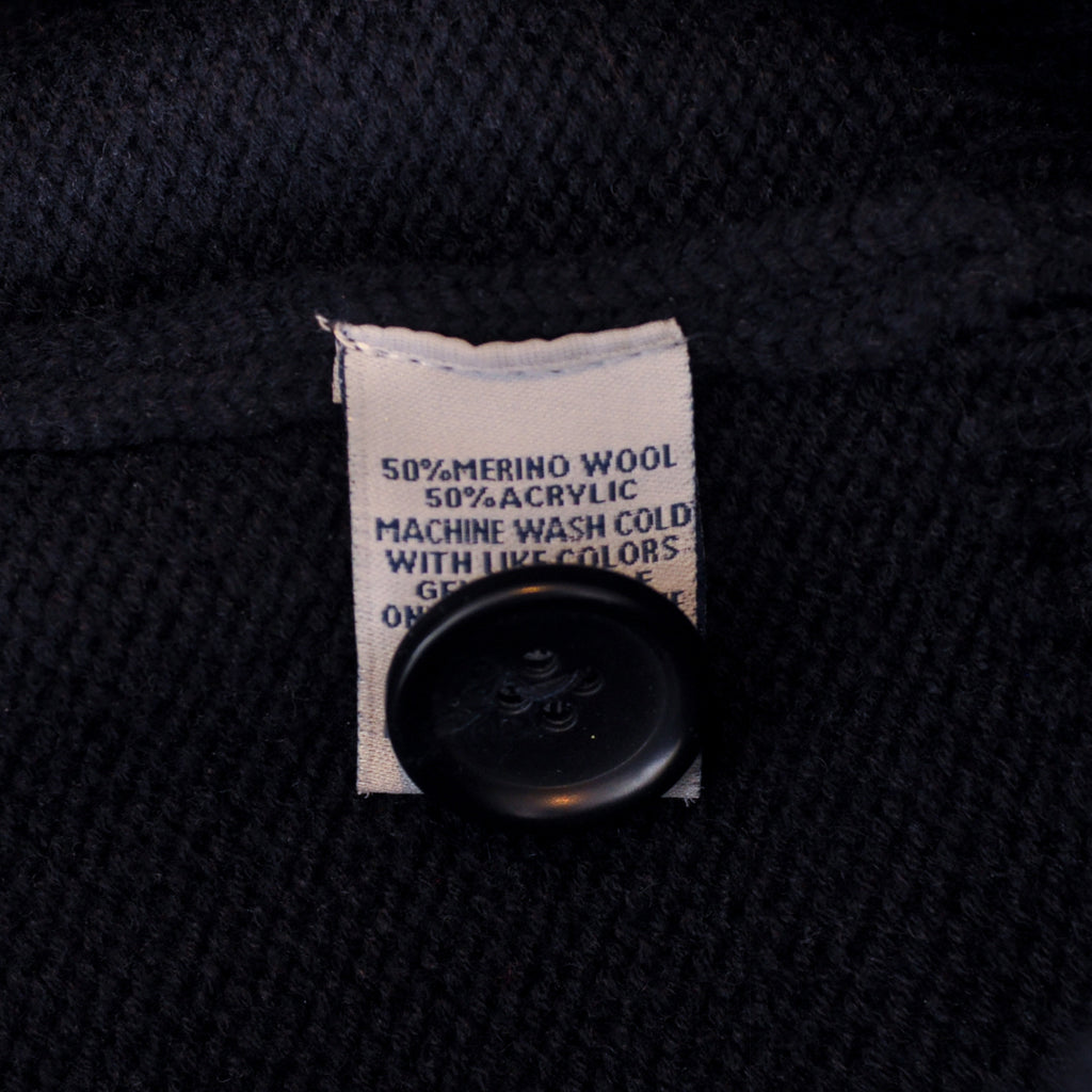 Aqua Toscano Navy Blue Shawl Collar Cardigan