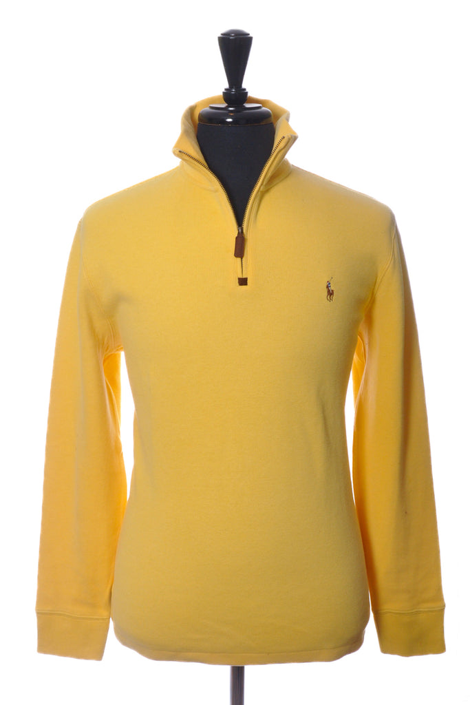 Polo Ralph Lauren Yellow Cotton Quarter Zip