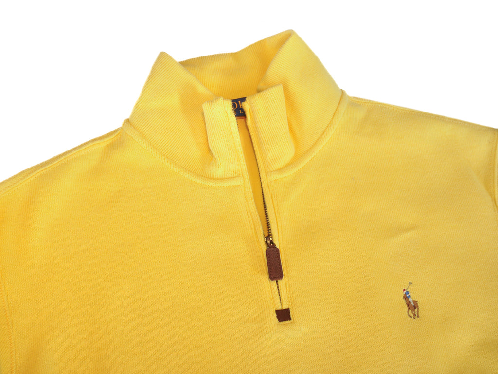 Polo Ralph Lauren Yellow Cotton Quarter Zip