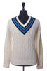 Polo Ralph Lauren White Tennis Sweater
