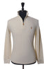 Polo Ralph Lauren Beige Estate Rib Quarter Zip Sweater