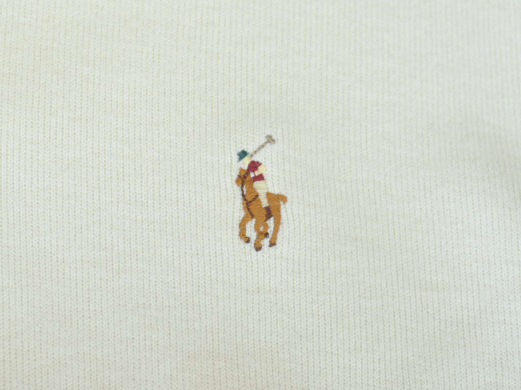 Polo Ralph Lauren Beige Estate Rib Quarter Zip Sweater
