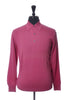 Hugo Boss Pink Silk Wool Collared Knit