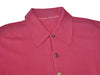 Hugo Boss Pink Silk Wool Collared Knit