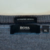 Hugo Boss Grey Extrafine Merino Wool Crew Neck Sweater