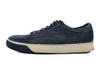 Lanvin Dark Blue Embossed Sneakers