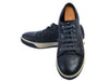Lanvin Dark Blue Embossed Sneakers