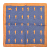 Eton Peach Orange Trimmed Houndstooth Pocket Square