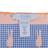 Eton Peach Orange Trimmed Houndstooth Pocket Square