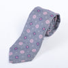 Thomas Pink Grey Geo Patterned Tie