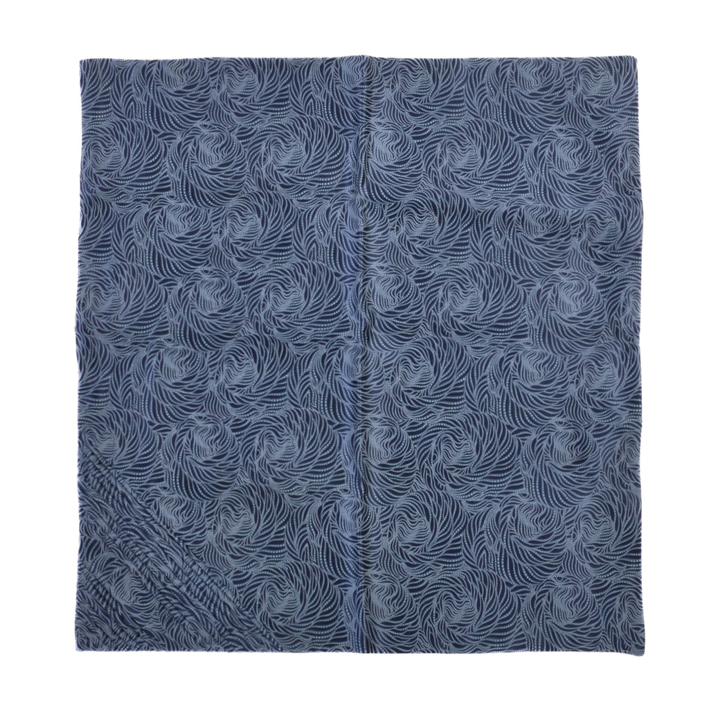 Italo Ferretti NIB Blue Pleated Tie and Pocket Square
