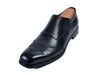 Prada Black Perf Toe Slip On Shoes