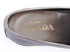 Prada Sand Grey Leather Loafers