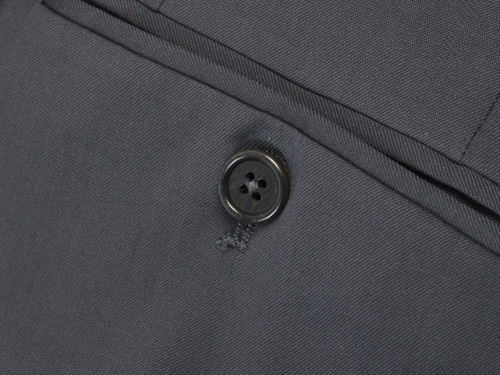 Armani Collezioni Grey Wool Twill Dress Pants