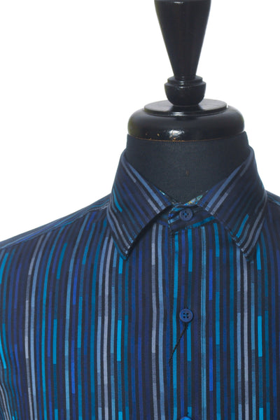Robert Graham NWT Blue Striped Classic Fit Shepherd Shirt