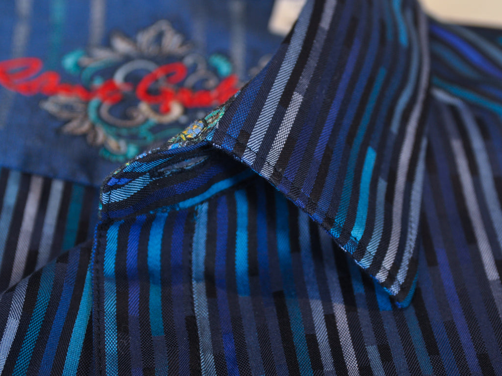 Robert Graham NWT Blue Striped Classic Fit Shepherd Shirt