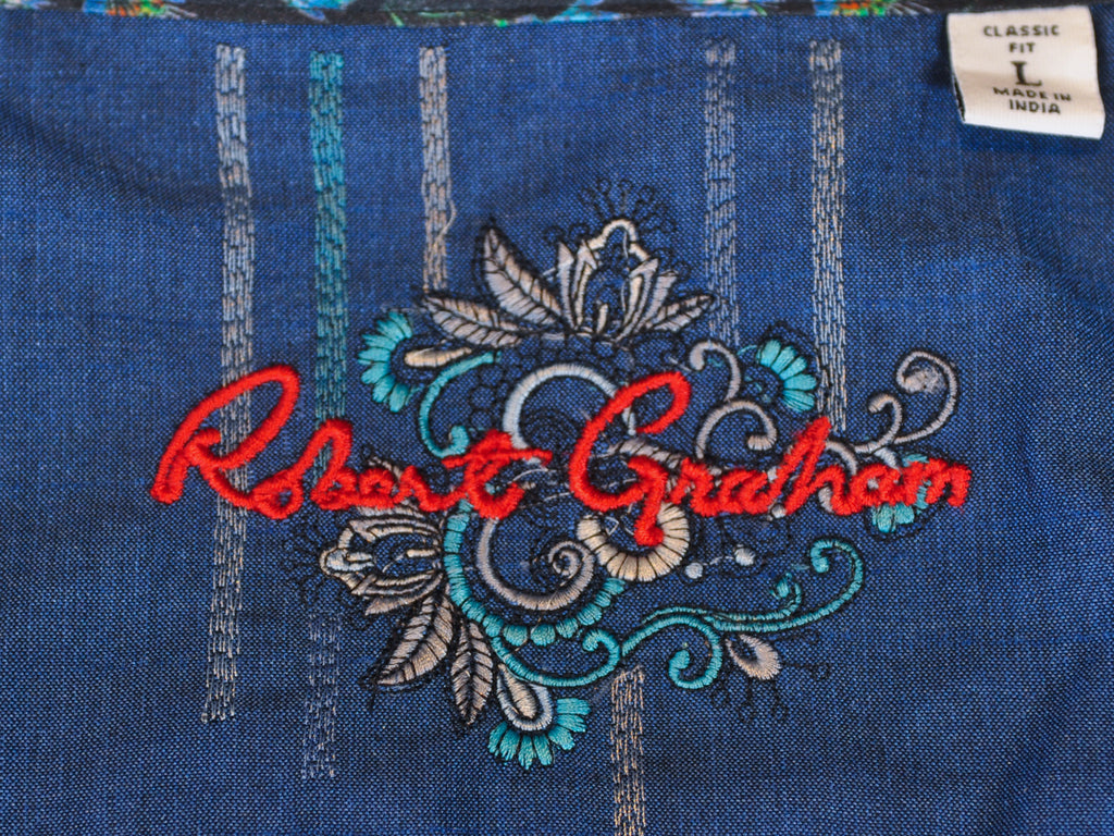 Robert Graham NWT Blue Striped Classic Fit Shepherd Shirt