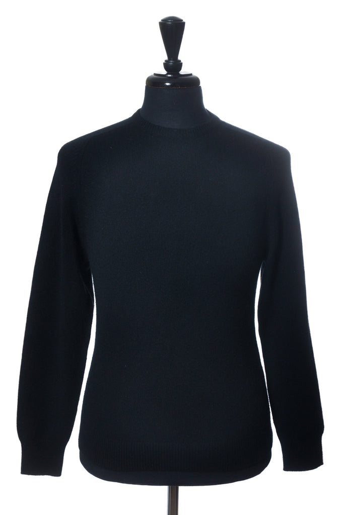 Saint Laurent Black Cashmere Crew Neck Sweater