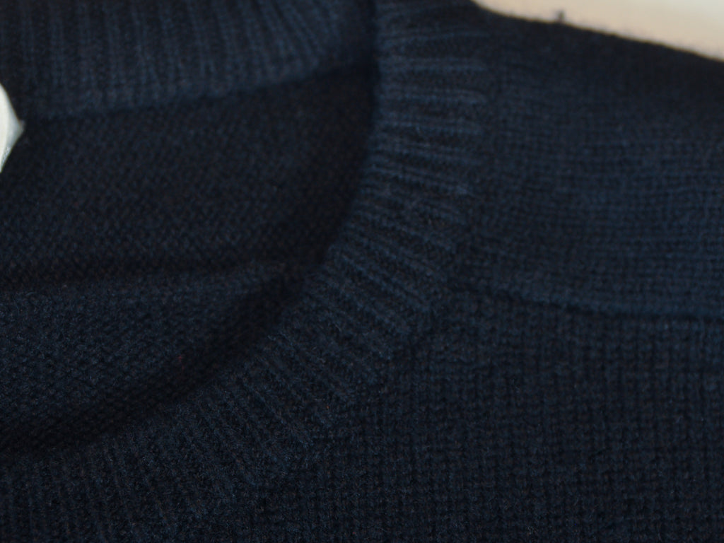 Saint Laurent Black Cashmere Crew Neck Sweater