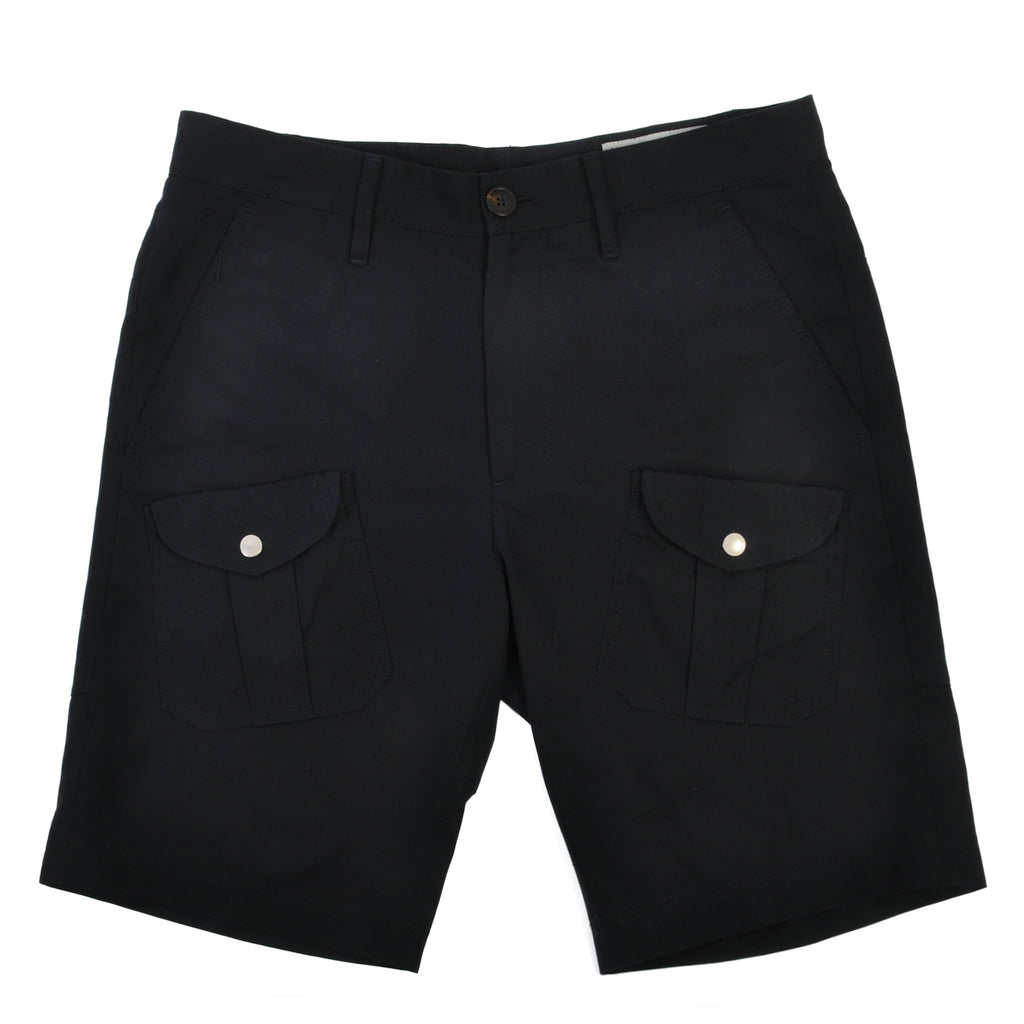 Brunello Cucinelli Black Cotton Cargo Shorts