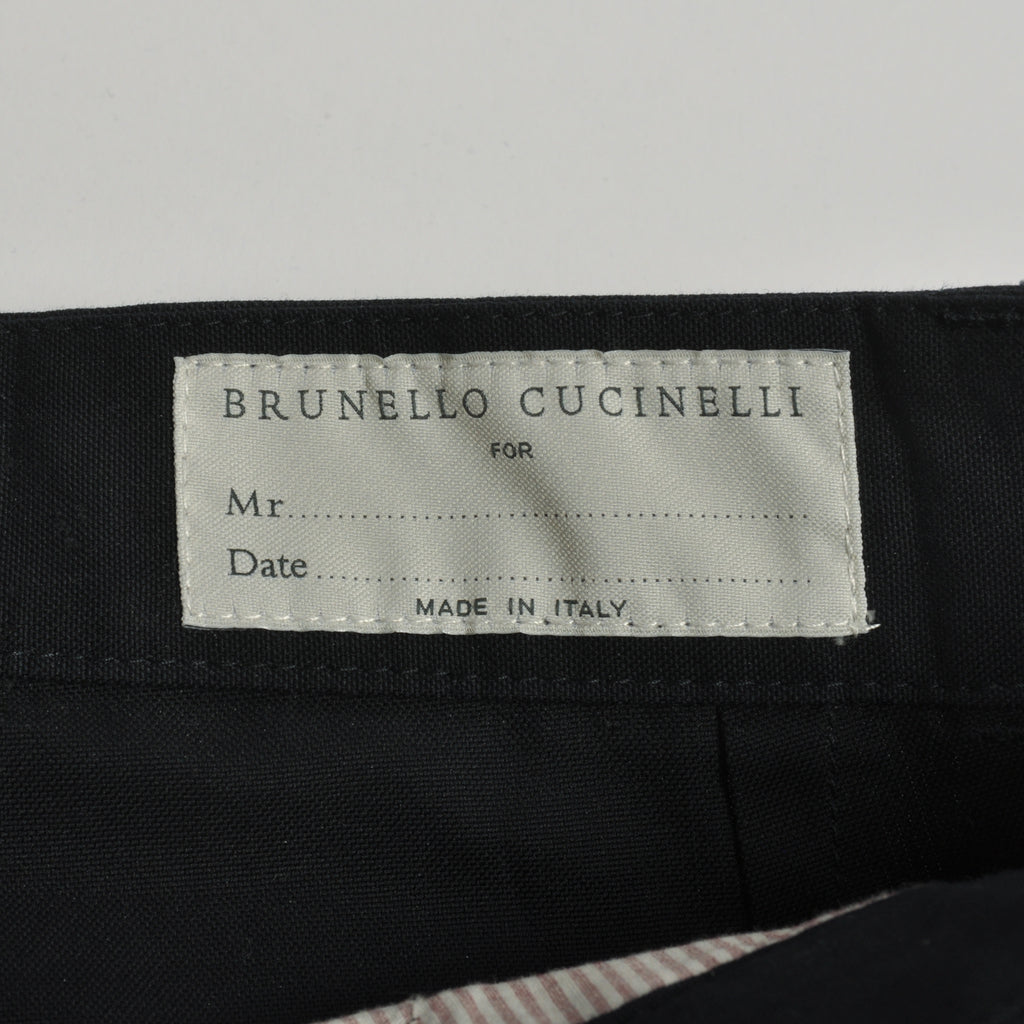 Brunello Cucinelli Black Cotton Cargo Shorts