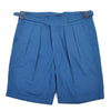 Rubinacci Napoli Blue Manny-B Pleated Shorts