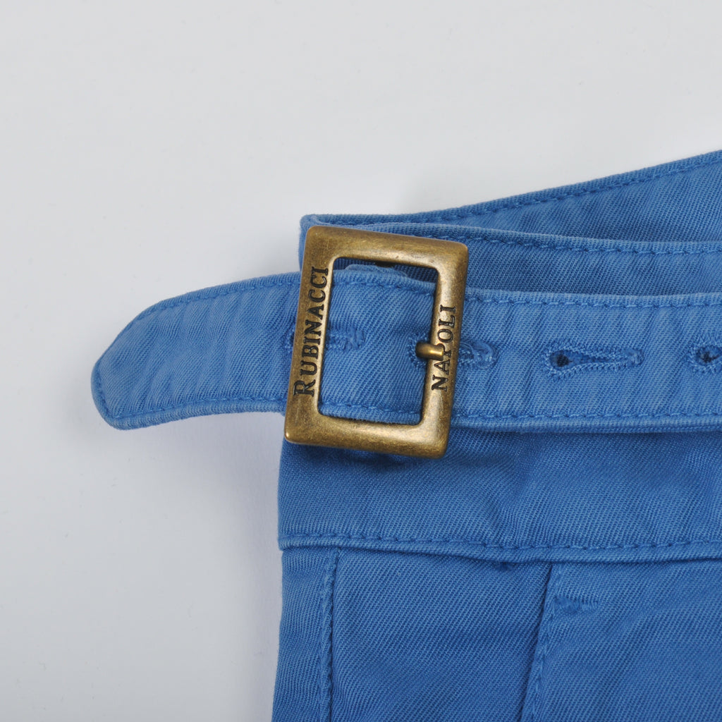 Rubinacci Napoli Blue Manny-B Pleated Shorts