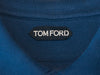 Tom Ford Washed Navy Blue Pique Polo Shirt