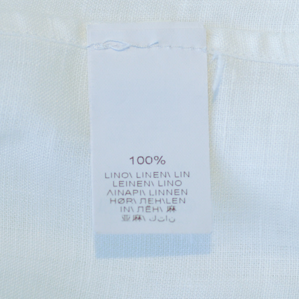 Brunello Cucinelli Ivory Linen Basic Fit Shirt