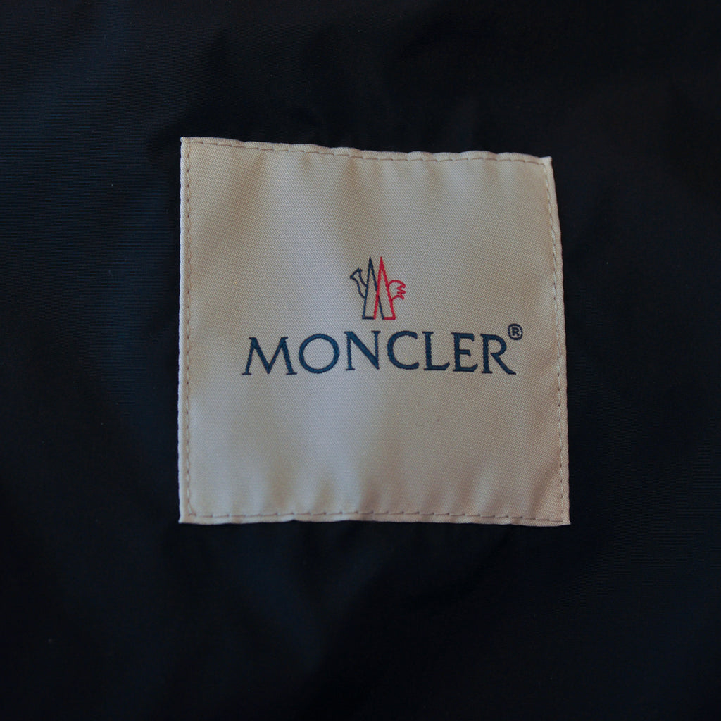 Moncler Black Nylon Mercure Giubbotto Motorcycle Jacket
