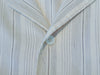 Zegna Grey on Ivory Striped Camp Collar Shirt