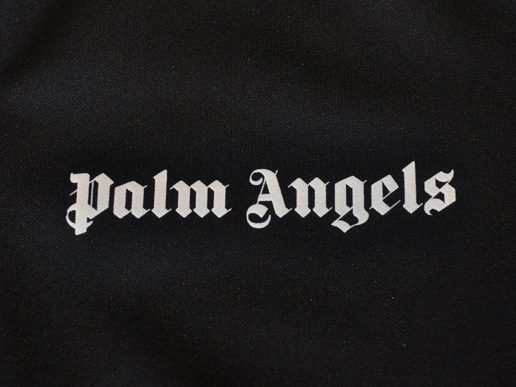 Palm Angels Black Flame Print Track Jacket