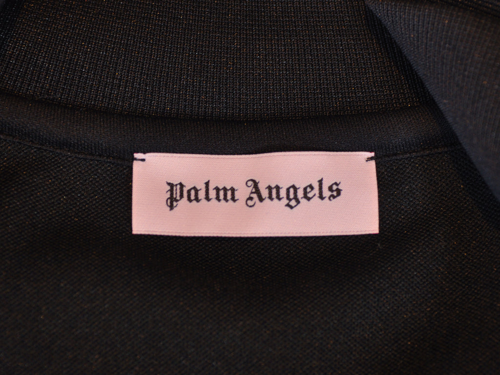 Palm Angels Black Flame Print Track Jacket