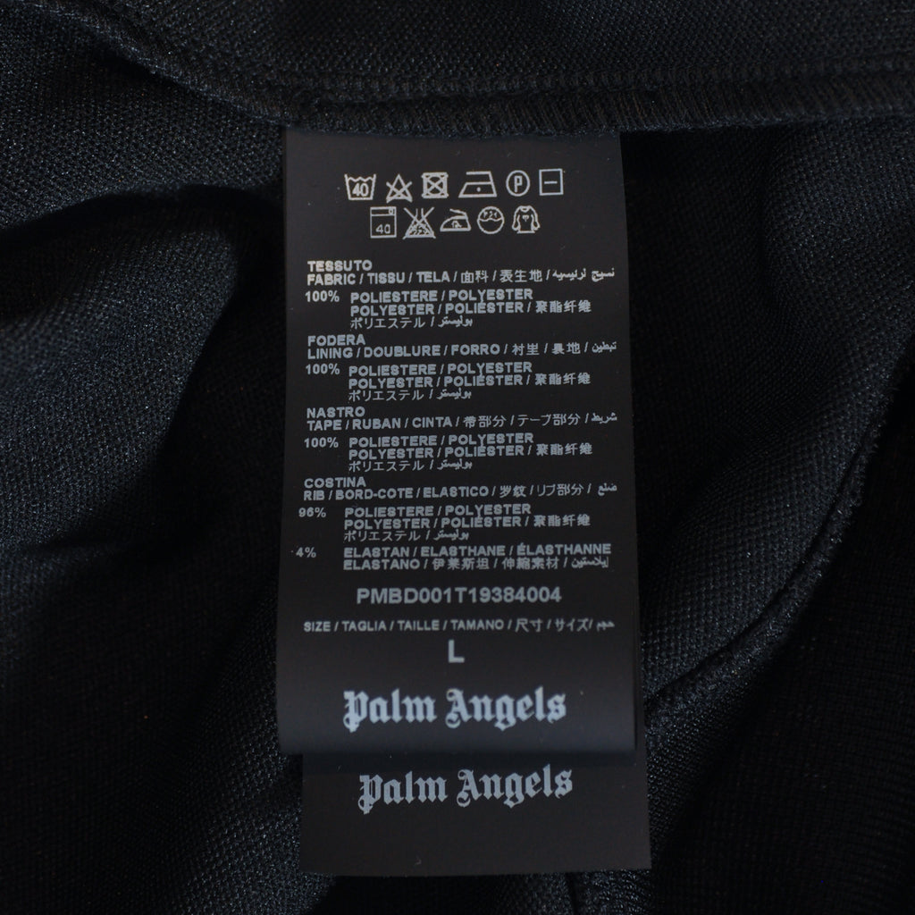 Palm Angels Black Flame Print Track Jacket