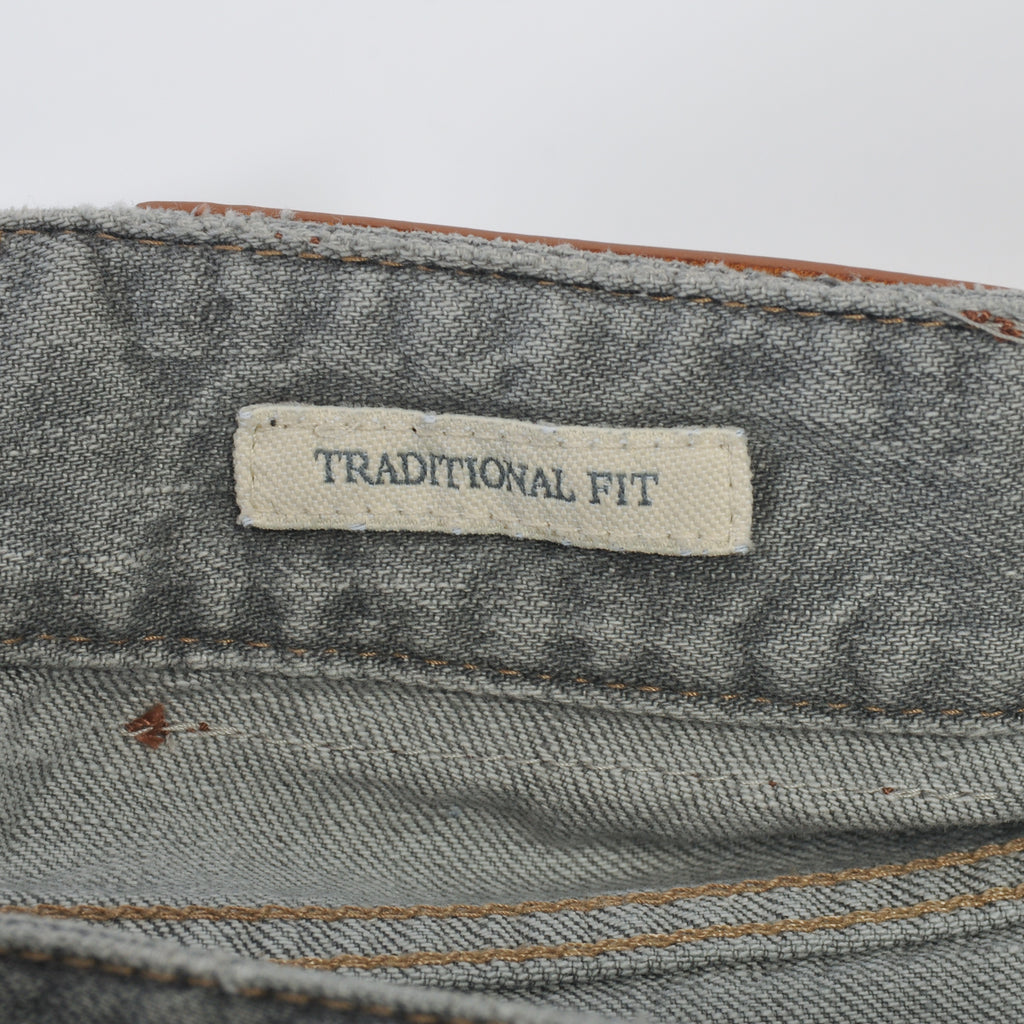Brunello Cucinelli Grey Traditional Fit Selvedge Jeans