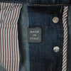 Brunello Cucinelli Dark Blue Skinny Fit Cuffed Jeans