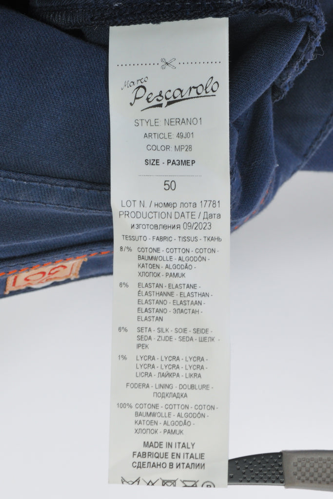 Marco Pescarollo Washed Navy Blue Nerano1 Pants