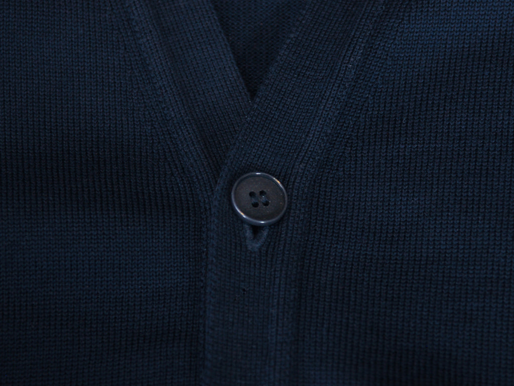 Maerz Navy Blue Wool Cardigan