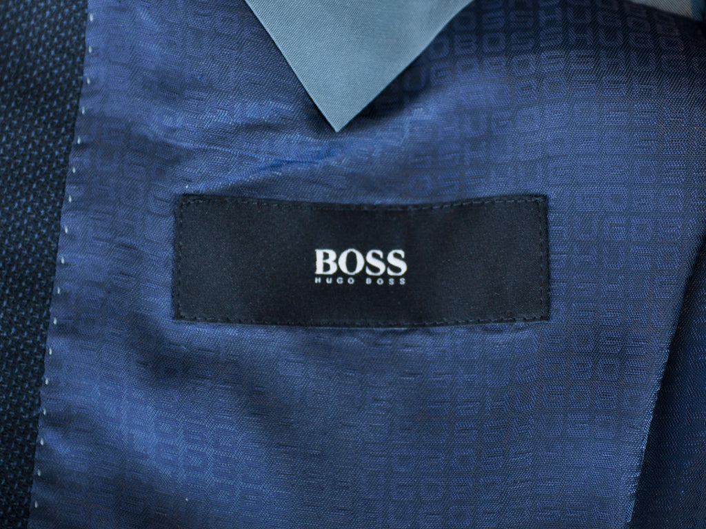 Hugo Boss Navy Blue Weave Pasini2 Blazer