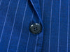Isaia Blue Pinstriped Base Sanita Three Piece Suit