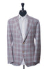 Canali Kei Merlot on Grey Check Blazer