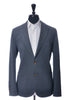Eleventy Grey Cotton Blend Reverse Seam Blazer