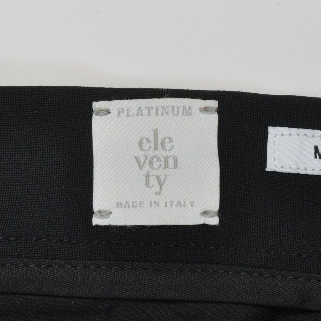 Eleventy Black Milan Elastic Trousers