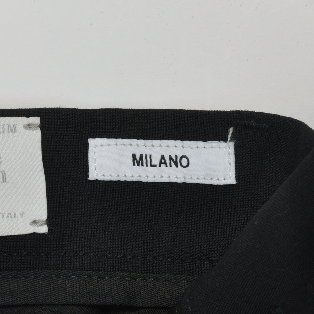 Eleventy Black Milan Elastic Trousers