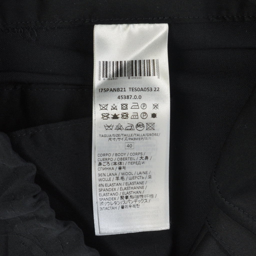 Eleventy Black Milan Elastic Trousers